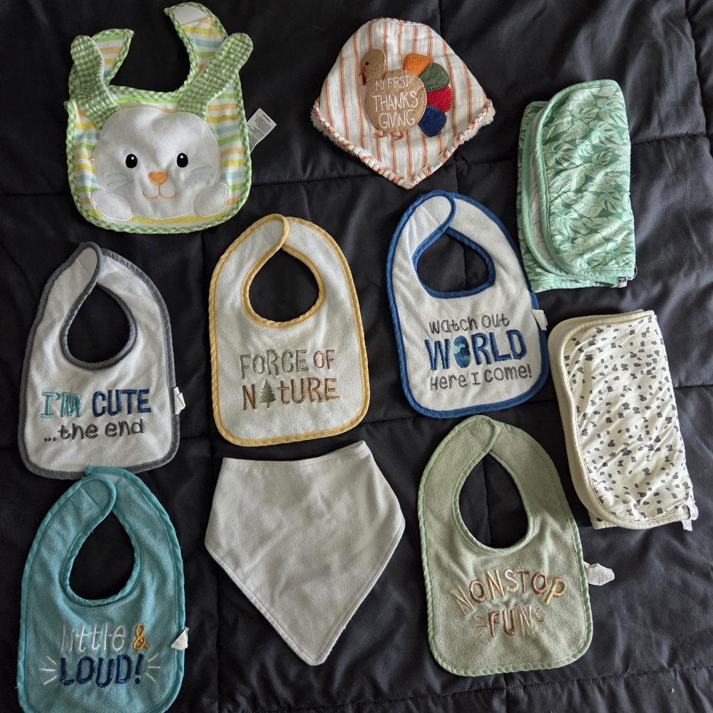 Assorted Baby Bib Set - Multicolor